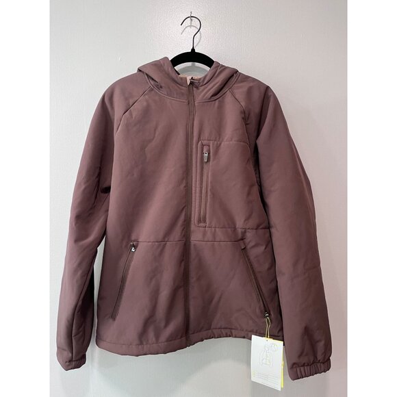 All In‎ Motion Womens Brown Plush Softshell Jacket With Hood M - Picture 1 of 14